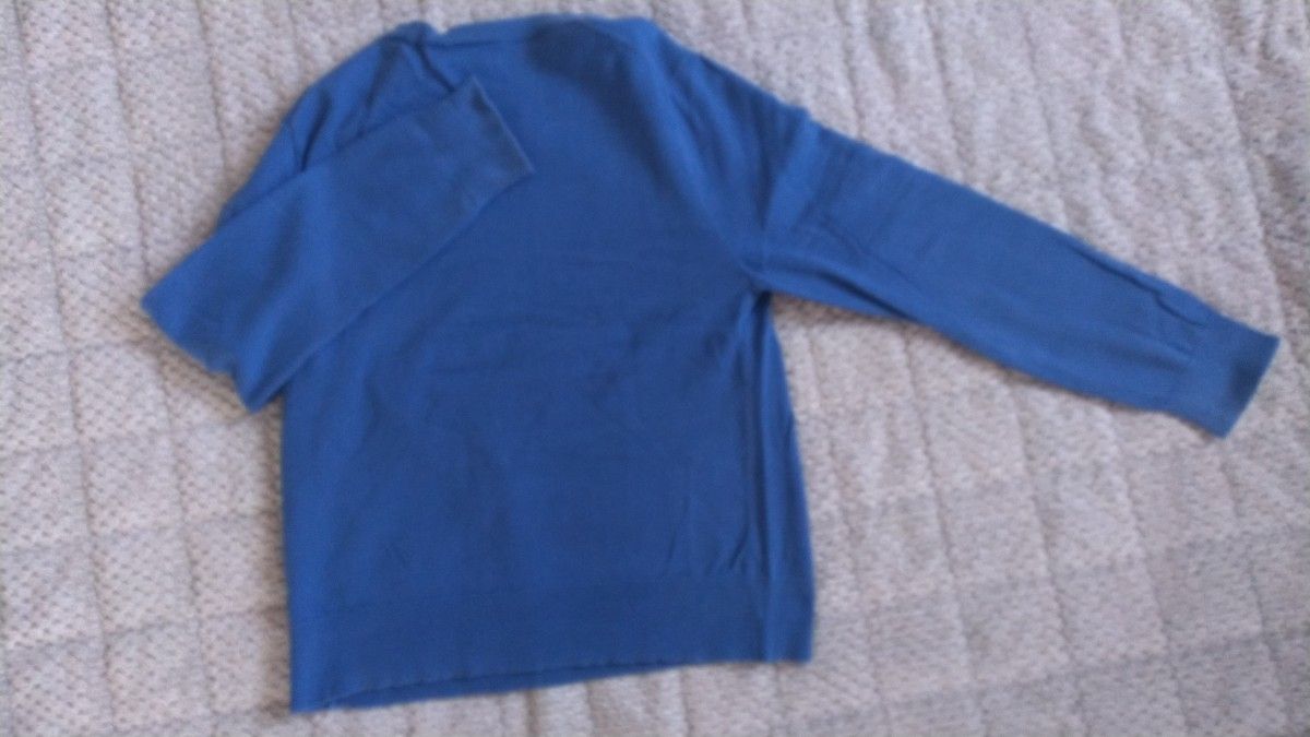 ボーイズ  長袖 150サイズ ディズニー ミッキー キッズ 男の子 ユニクロ UNIQLO セーター スカイブルー 青