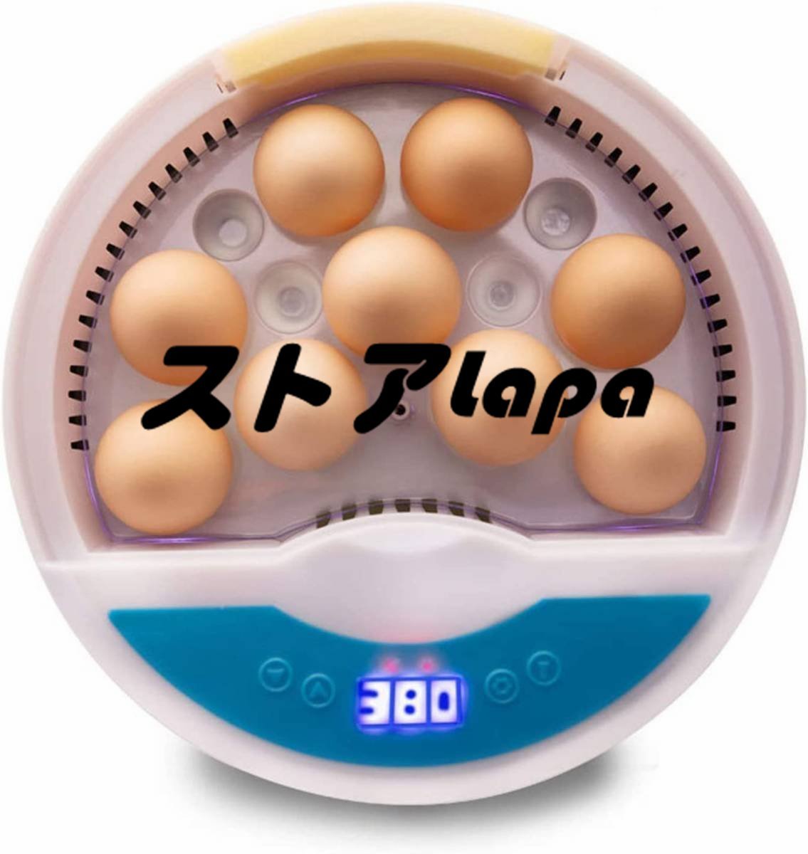 自動孵卵器 インキュベーター 入卵9個 自動転卵 鳥類専用孵卵器 検卵ライト内蔵 孵化器 鶏卵 アヒル 子供教育用 自動温度制御 q1910_画像1