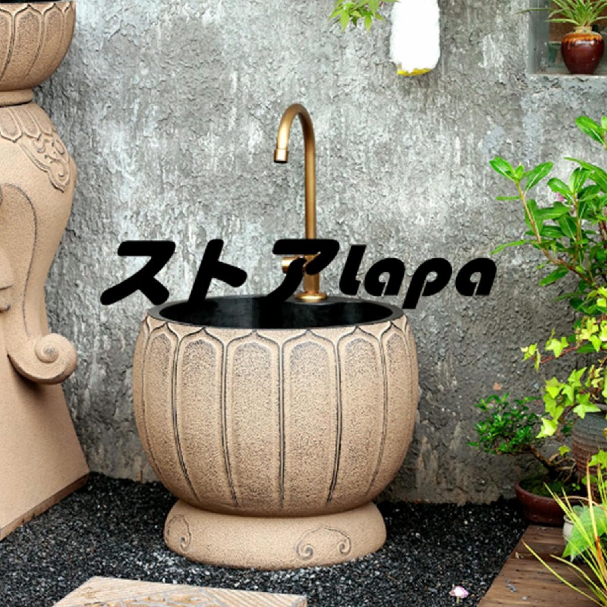 ◆美品◆手洗台セット 手洗い器 洗面 家庭用 手洗台 洗濯 手洗い シンク 庭 ガーデン 蛇口・排水金具付き q1856