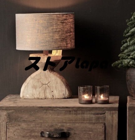 大人気 高級感満載 木芸 ソリッドウッド 彫刻 スタンド スタンドライト フランス風 テーブルランプ デスクライト q1671