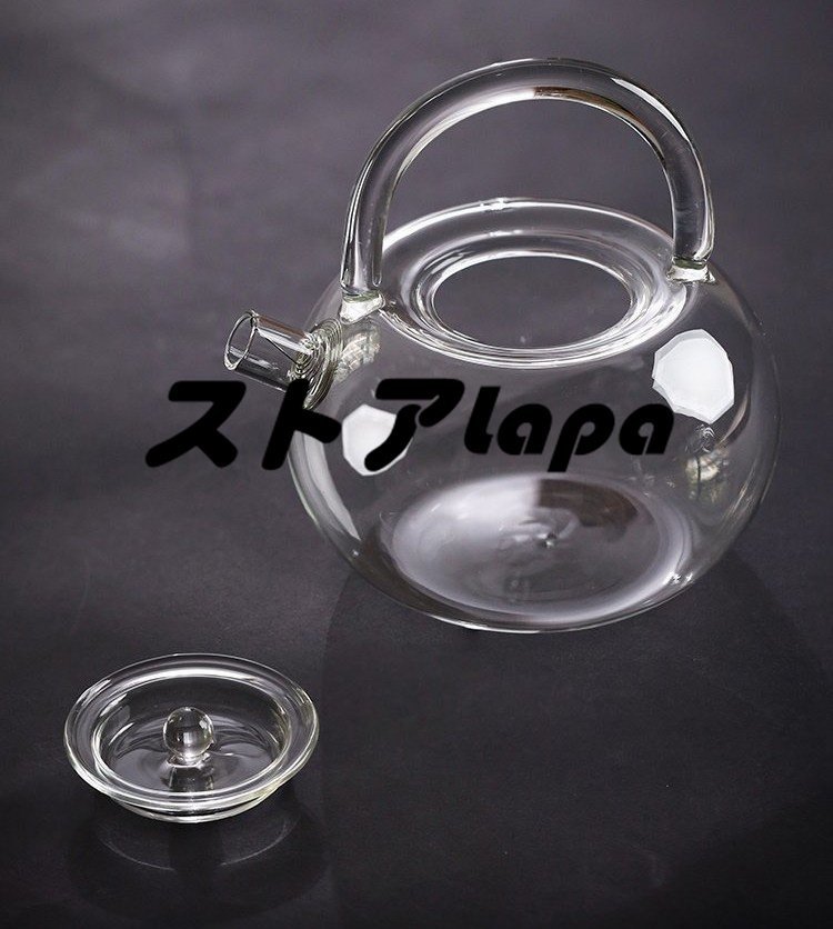 品質保証 ガラス製 ティーポット 煮水器（耐熱） q3085_画像3