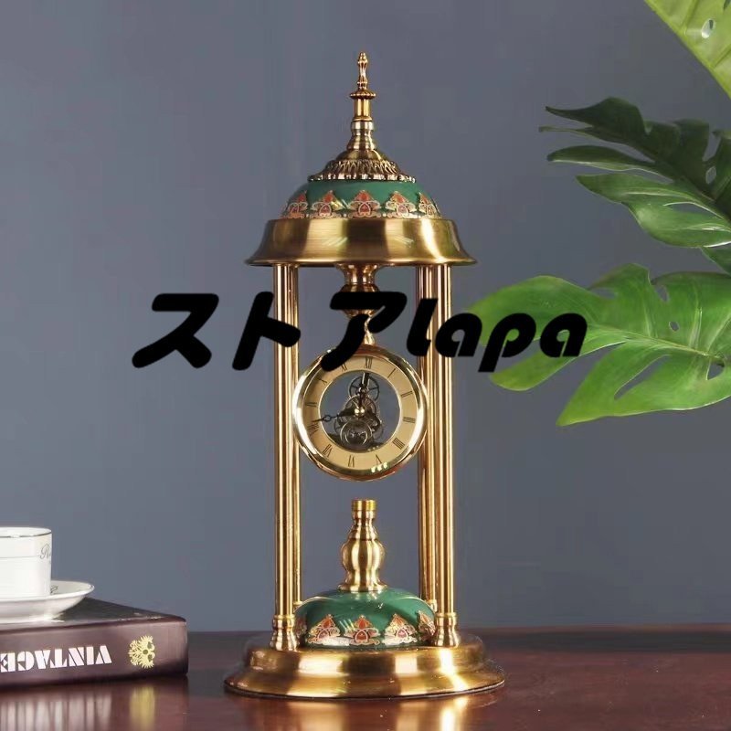 アメリカ式　復古　置時計　机の上　応接間　やや贅沢　置物　創意　静音　置時計 q2088