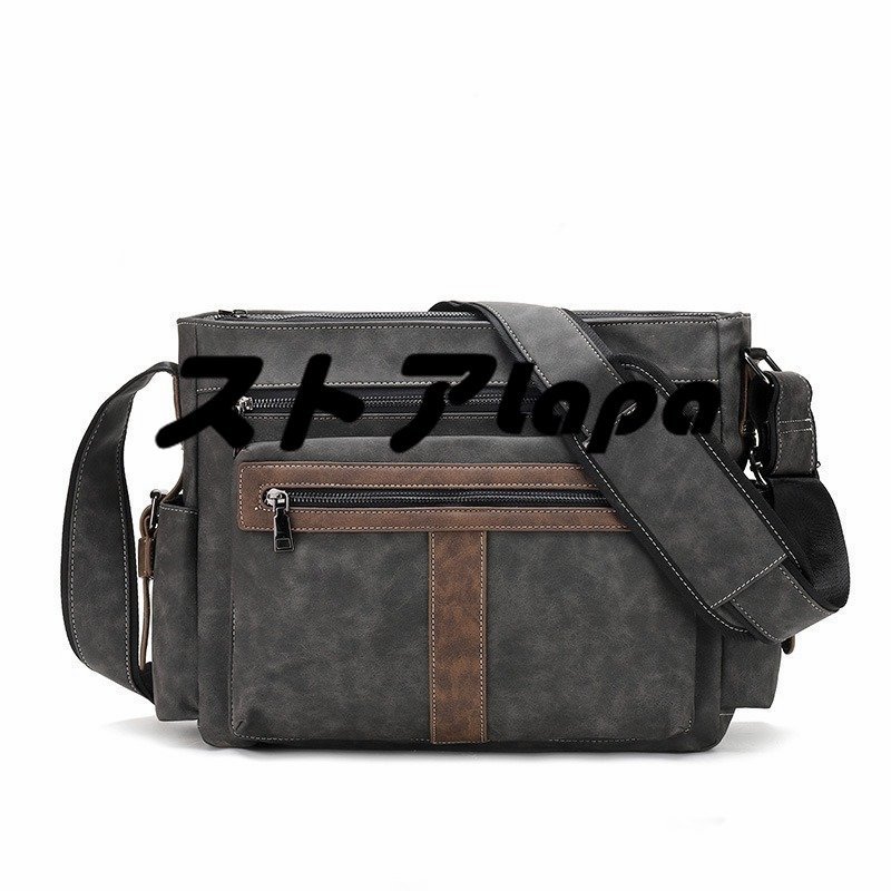  retro shoulder bag men's bag PU leather Mini shoulder bag outdoor business diagonal .. shoulder .. handbag q3072