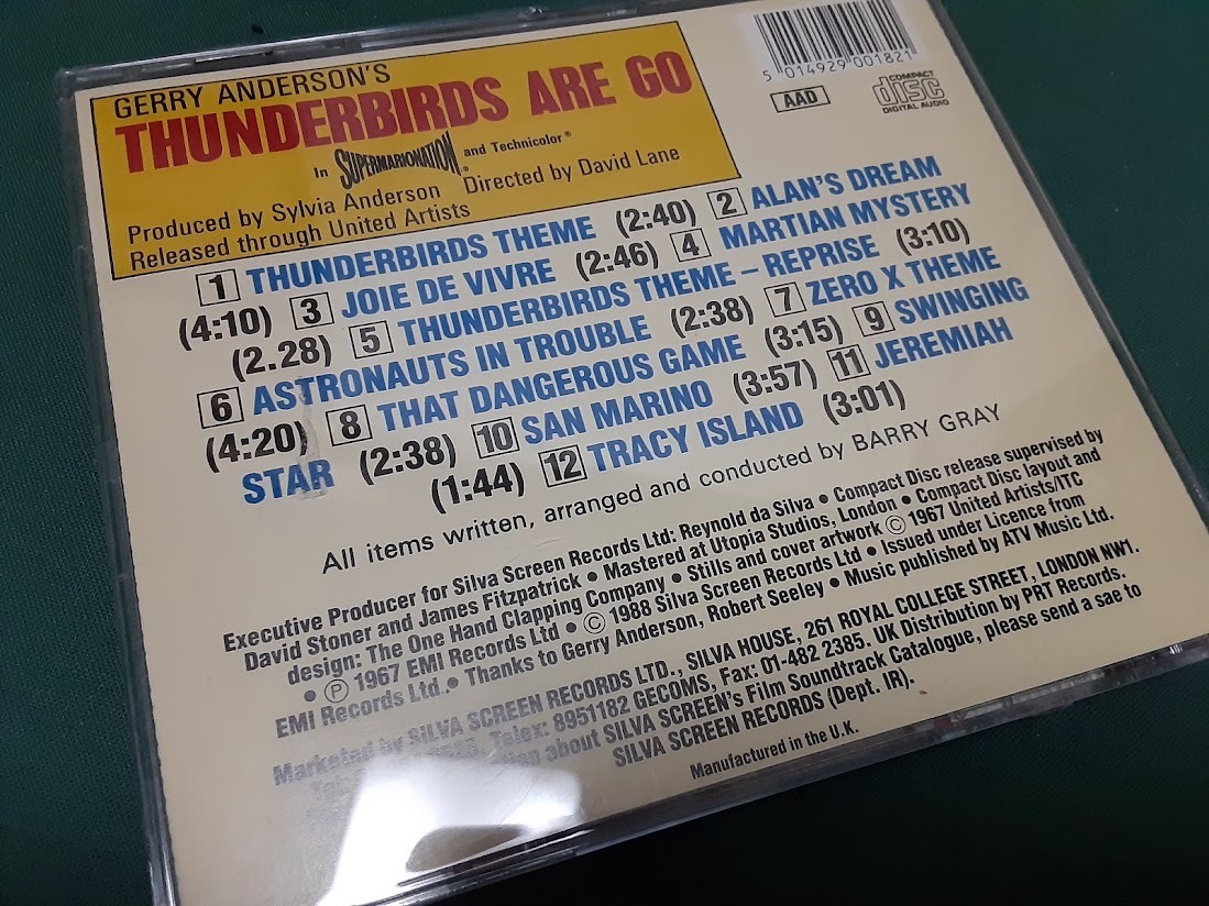 サンダーバード GERRY ANDERSON'S THUNDERBIRDS ARE GO ORIGINAL MOTION PICTURE SCORE◆輸入盤CDユーズド品_画像2