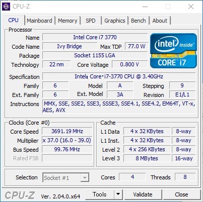 Intel Core i7-3770 動作確認済 8_画像3
