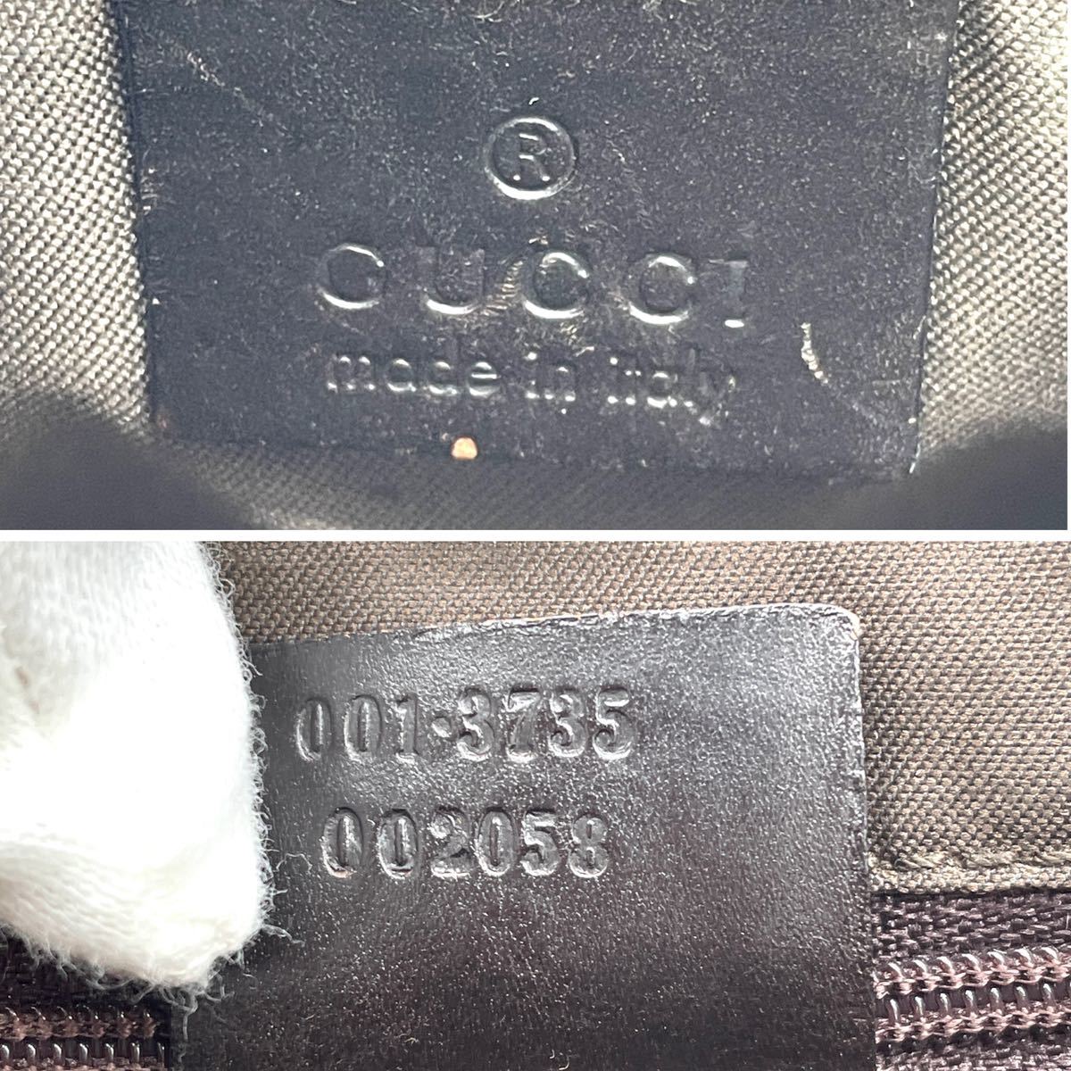 1円 GUCCI グッチ GGキャンバス レザー ジャッキー ブラウン シェリーライン ショルダーバッグ 肩掛け 001 3735_画像9