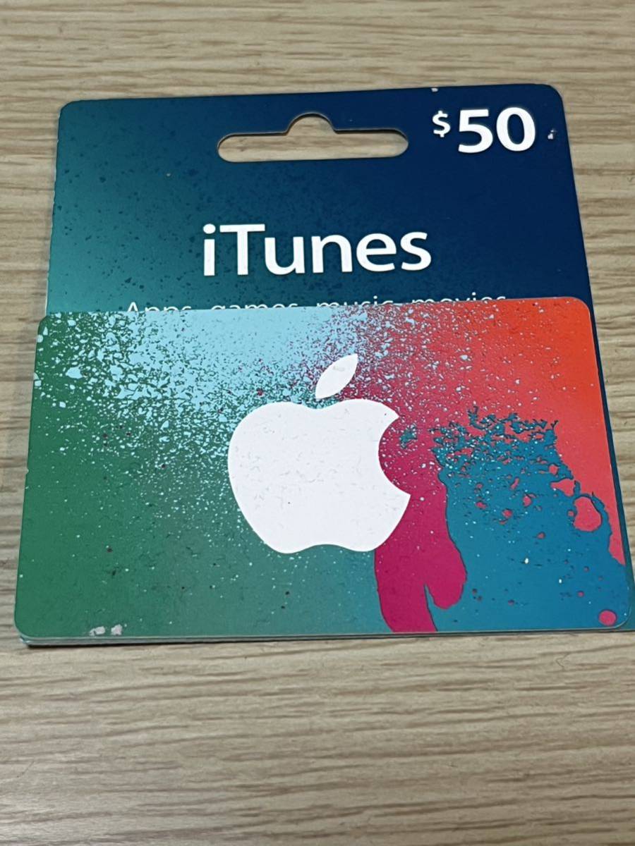 Apple アップル iTunes カード ギフトコード 50$_画像1