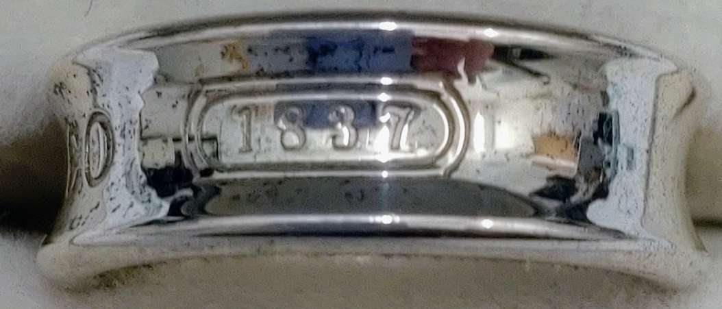 ＃552　TIFFANY＆Co ティファニー 1837 ナロー SV925 リング 指輪 アクセサリー 約11号 レディース メンズ シルバー_画像3