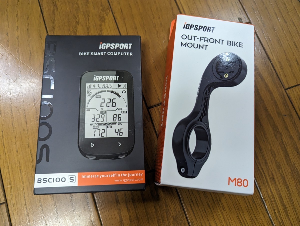 アイジーピースポーツ (iGPSPORT) BSC100S GPSサイクルコンピューター M80 バイクマウント ANT+ Bluetooth サイクリング自転車