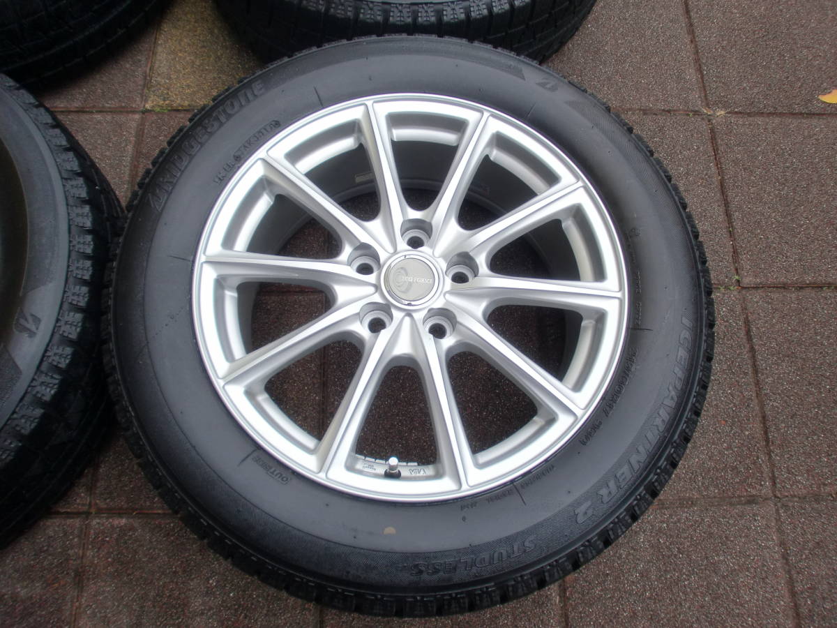 美品 ブリヂストン ECO FORME & 7.7~7.5mm山 BS ICEPARTNER2 215/60R17 レクサスUXアルファードエスティマC-HRカローラクロス　手渡可 送安_画像3