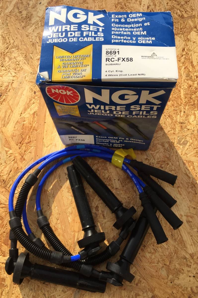  Subaru NGK spark-plug wire SET RC-FX58 new goods America buy goods EJ25 BAJA SOHC etc. BG BH conform many!