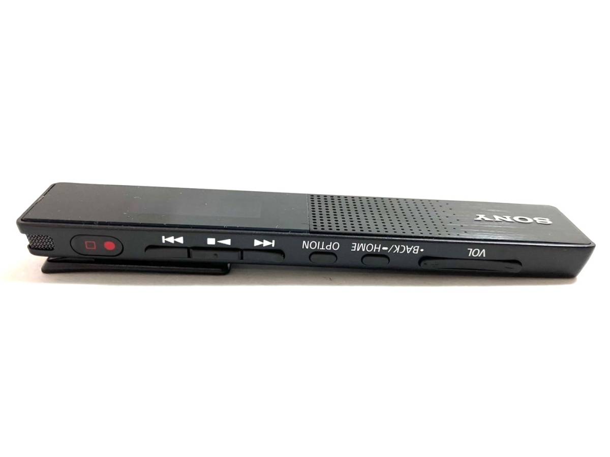 SONY/ソニー ICD-TX650 小型 ICレコーダー ブラック スティック型デザイン 集音器 ボイスレコーダー オーディオ機器 器材(SER1495）_画像3