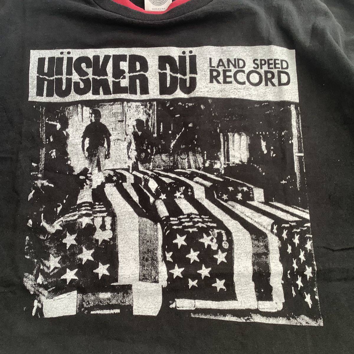 当時もの 1990s Husker Du “Land Speed Record” SSTレコード リイシュー盤 ヴィンテージ Tシャツ 80s 90s 音楽 バンド_画像3