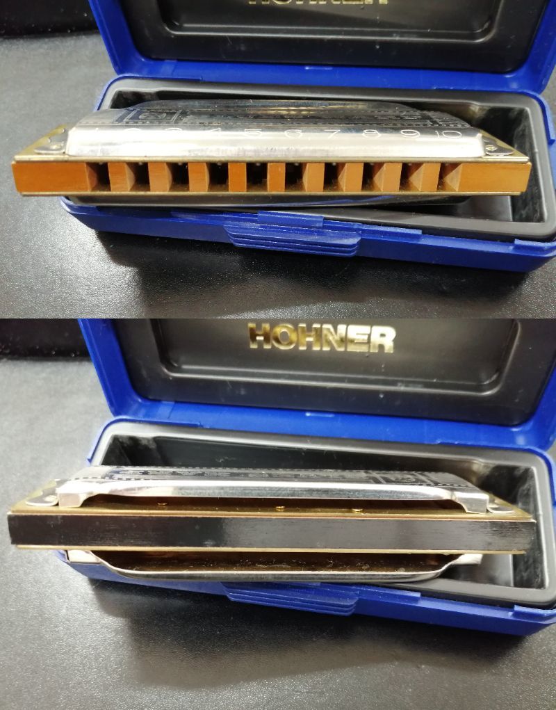 #24397 【M.HOHNER】 ホーナー BLUES HARP A / MARINE BAND C.D / ハーモニカ 3点 動作未確認 楽器 現状品_画像3