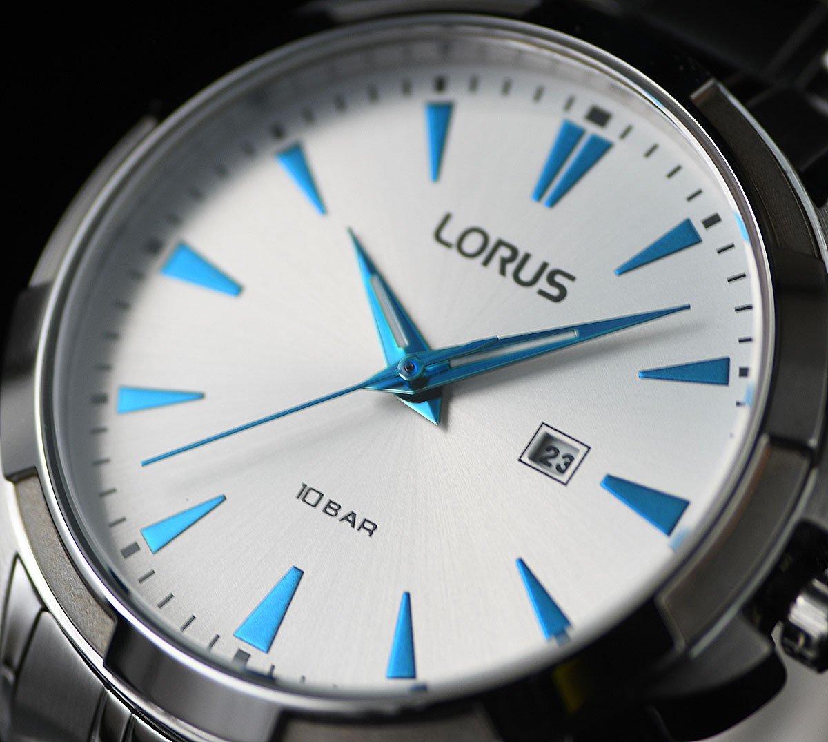 新品1円 セイコーLORUS 100m防水 ボーイズ メンズ 男女兼用 レディース サファイアブルー 逆輸入 ヨーロッパ 激レア日本未発売 SEIKO_画像3