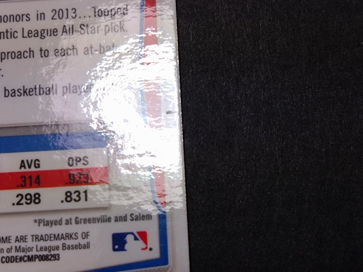 2014 bowman chrome 1st #BCP109 MOOKIE BETTS RC rookie ムーキー ベッツ ルーキー 現ドジャース_画像8