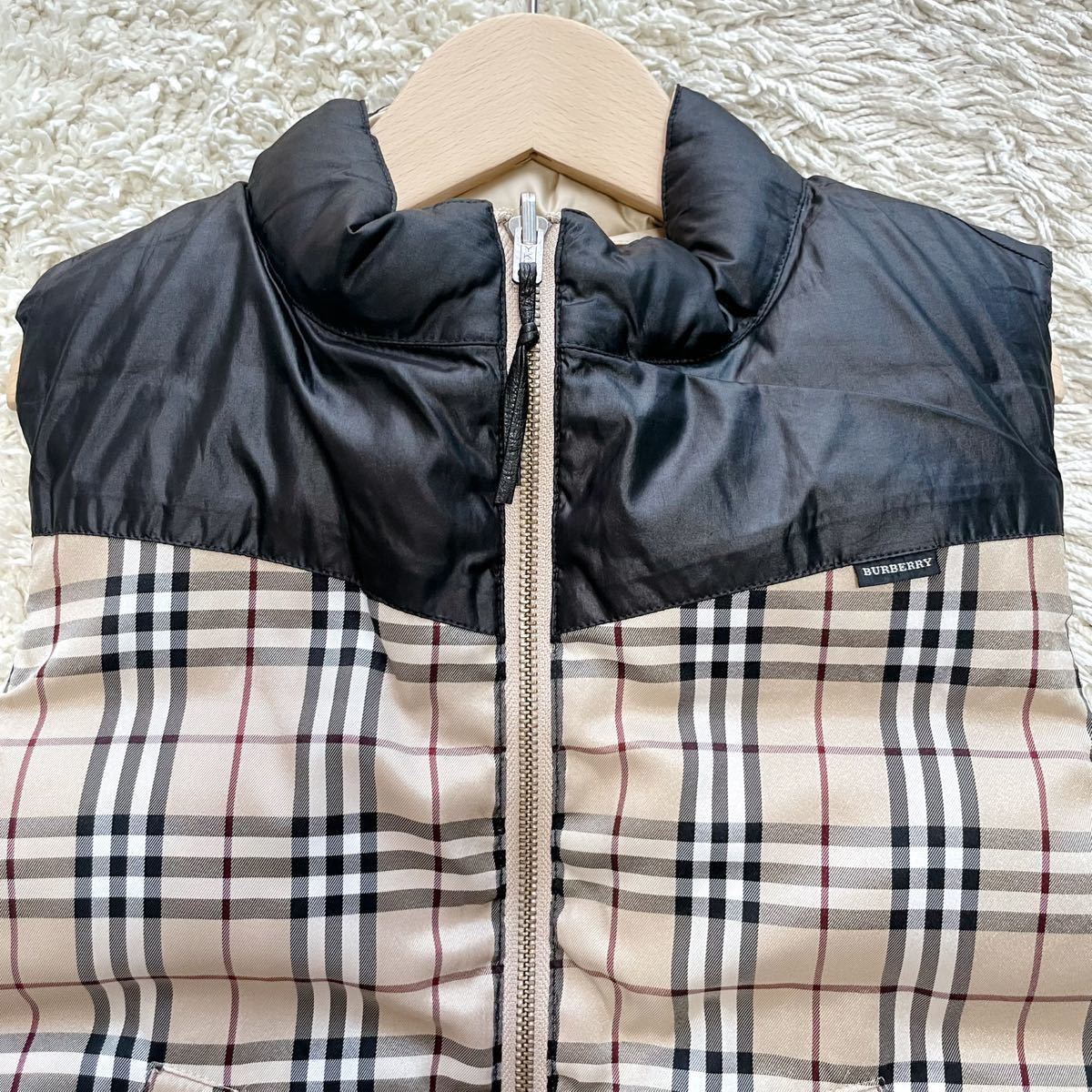 BURBERRY LONDON ダウンベスト ノバチェック ベージュ120 キッズ