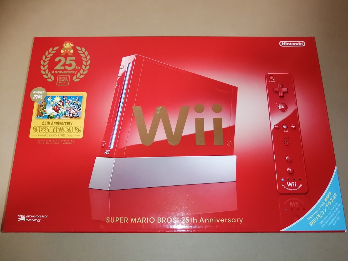  new goods Wii body super Mario 25 anniversary specification red red 
