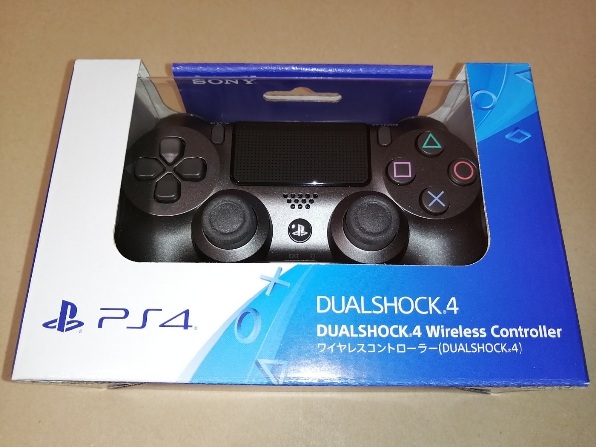 新品　PS4 ワイヤレスコントローラー DUALSHOCK 4　スチール・ブラック