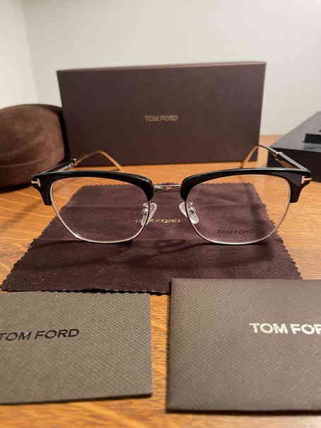 トムフォード TOM FORD メガネ フレーム ブラック レキシントン チタン メタル 未使用品 アイウェア アジアンフィット 伊達 男女兼用_画像5