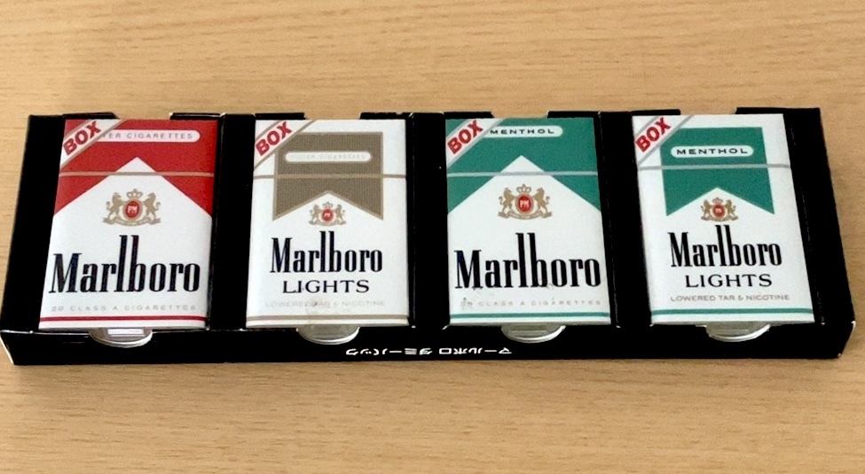 『マルボロ Marlboro タバコ ダミー サンプル 4点セット』煙草 パッケージ 自販機見本 レトロ ヴィンテージ _画像5