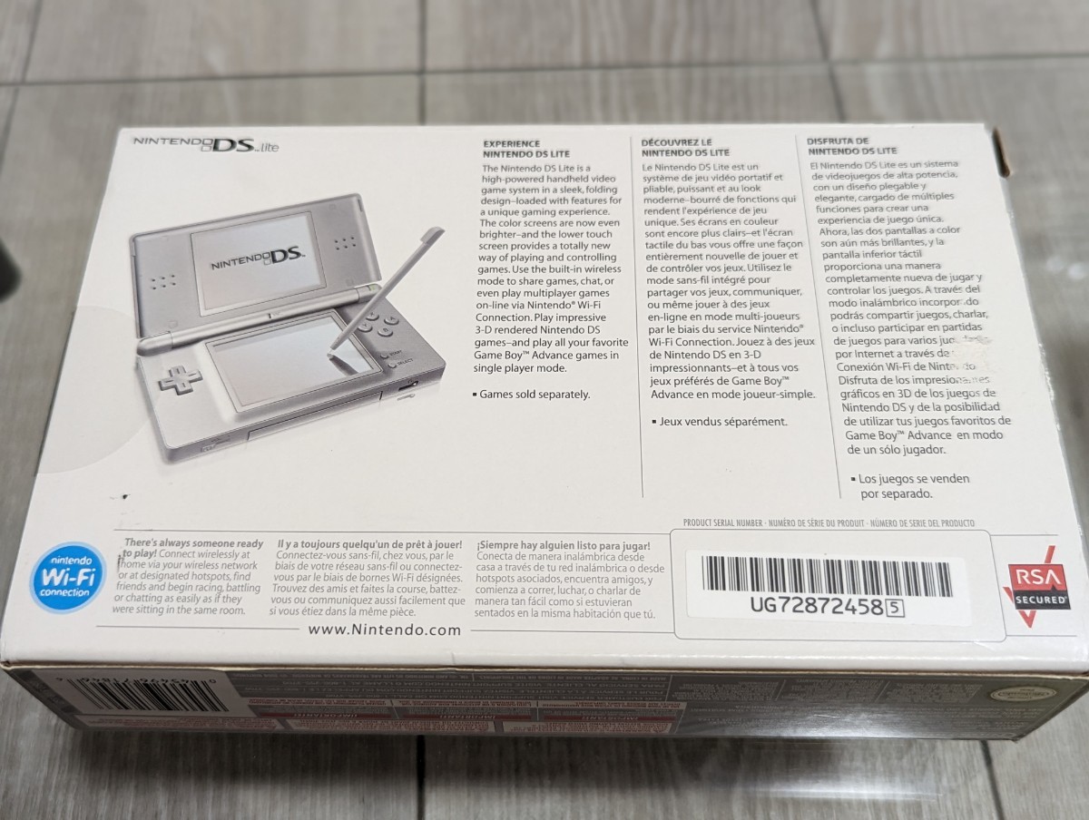 ☆美品☆ 動作品 Nintendo DS Lite Metallic Silver (輸入版:北米)/1円〜_画像10