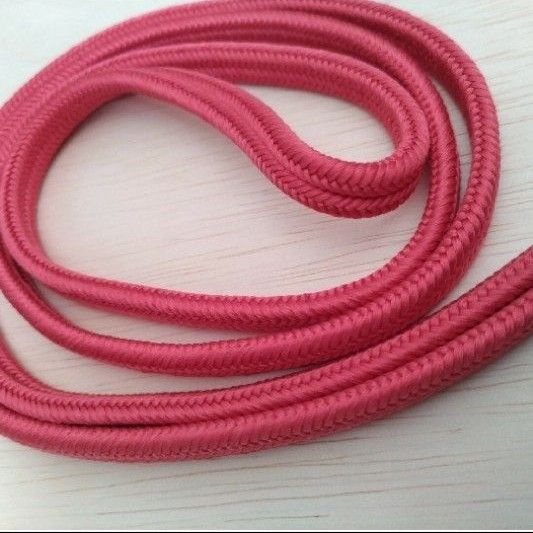 帯締め　冠組　濃いピンク　つつじ色　躑躅色 正絹 組紐