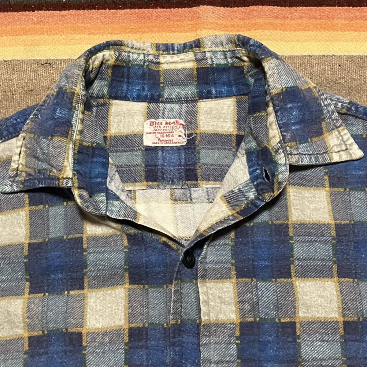 送料無料 雰囲気◯好色チェック60s ~70s vintage BIG MACビッグ 送料無料 雰囲気◯好色チェック60s ~70s vintage BIG MACビッグ