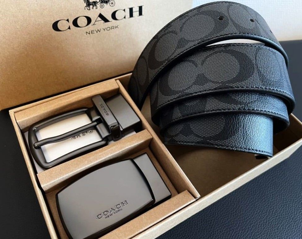 新品未使用 COACH シグネチャー レザーベルト Yahoo!フリマ（旧）+