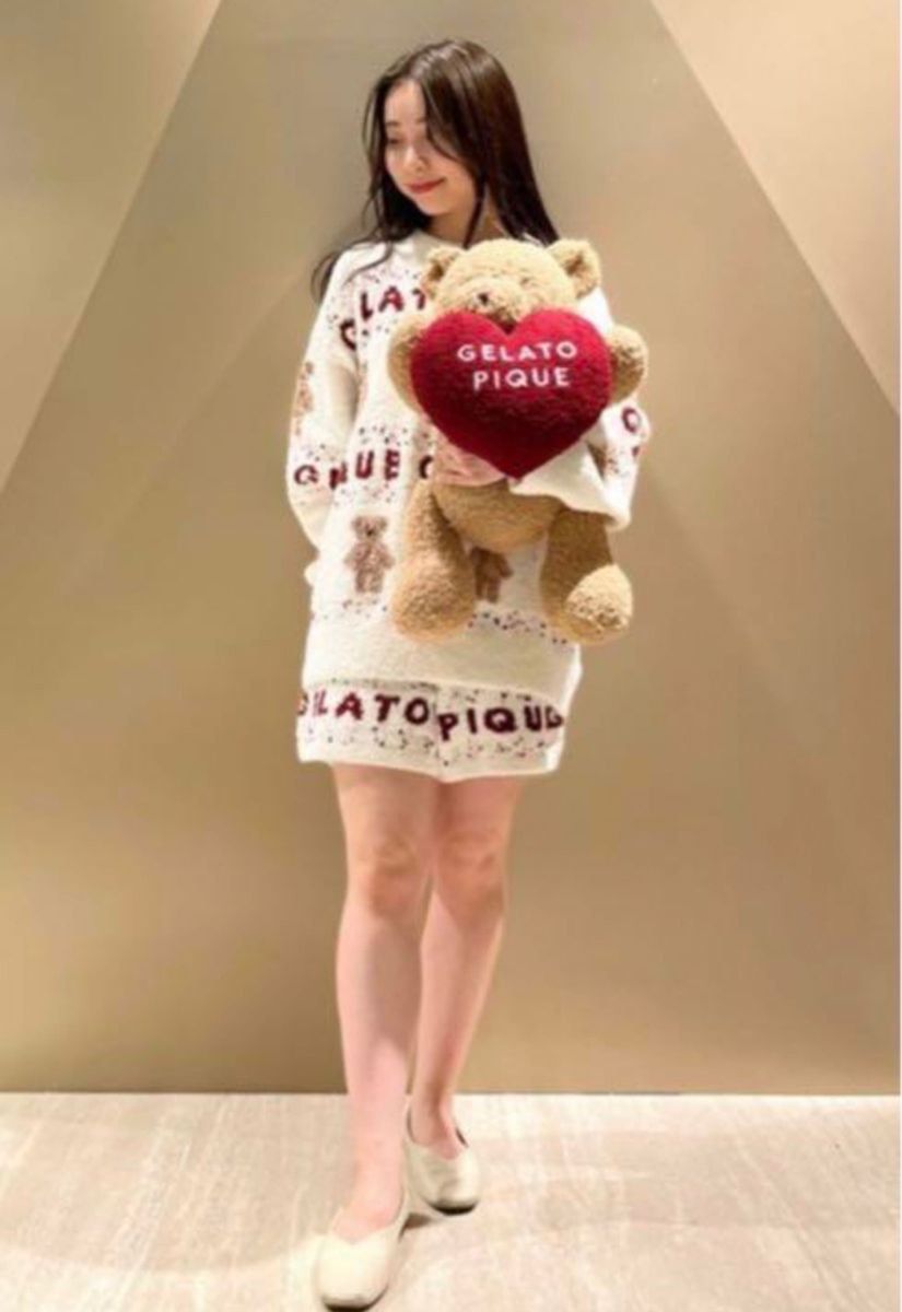 新品タグ付き ジェラートピケ ベア ぬいぐるみ ハート 新品タグ付き ジェラートピケ ベア ぬいぐるみ ハート