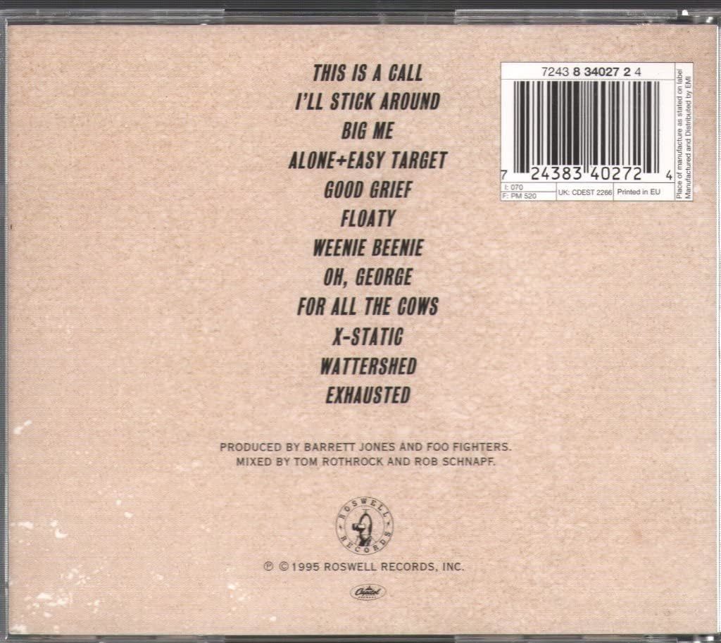 Foo Fighters フー・ファイターズ 輸入盤CDの画像2