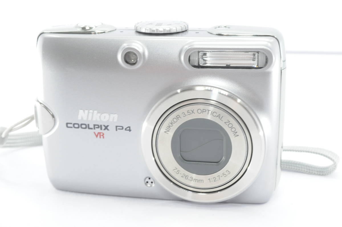 ★美品★ ニコン NIKON COOLPIX P4 VR ★バッテリー欠品★動作未確認★ジャンク ＃9533_画像1