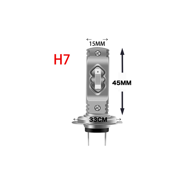 H7 72W 6000K ホワイト LEDヘッドライト フォグランプ 車検対応 LEDバルブ 自動車 汎用 12V 7000Lm 防水 簡単装着 放熱対策 2個入_画像4