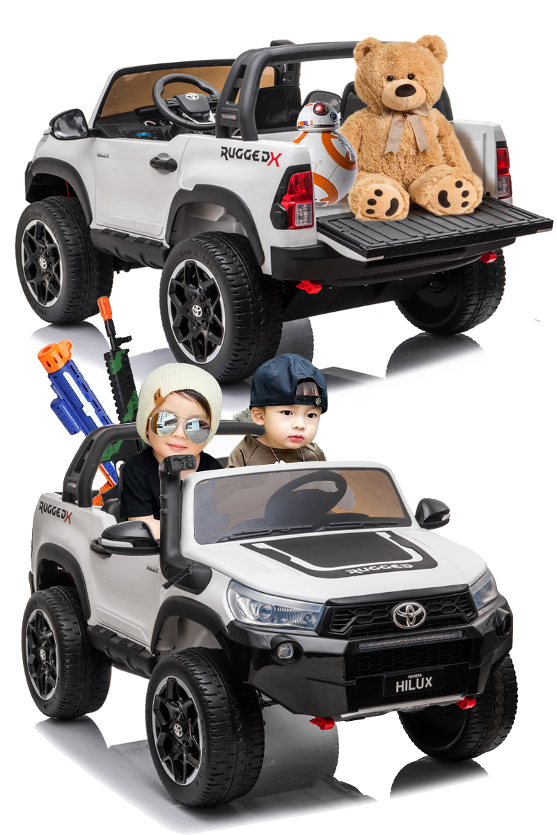 【新品】超大型 4WD 乗用ラジコン玩具！TOYOTA HILUX RUGGED X ハイラックスラギッド二人乗り＜レッド＞_画像2