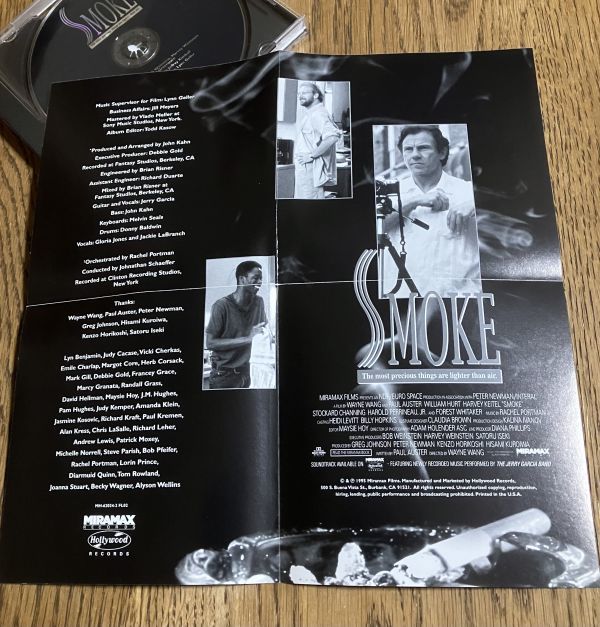 [ soundtrack CD] movie smoked SMOKE [ beautiful goods ] paul (pole) * Auster / Jerry *garusia/ Tom * way tsu/JERRY GARCIA BAND rare record 