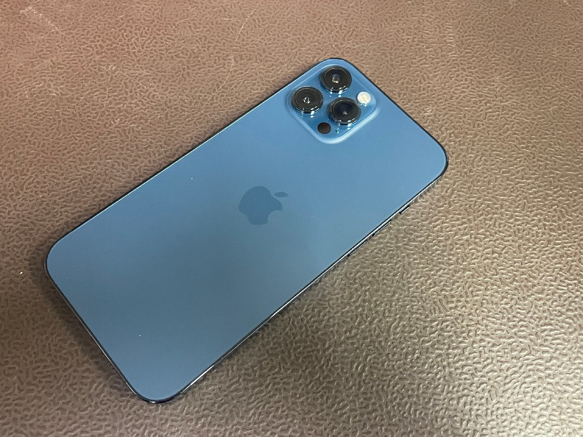 1円~ SIMフリー au Apple iPhone 12 Pro Max 128GB パシフィック