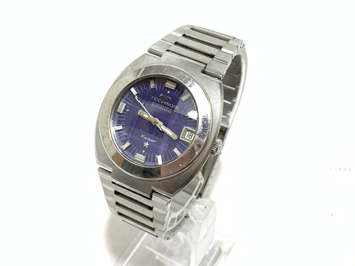 テクノス カイザー シグナル TECHNOS Kaiser SIGNAL 腕時計 S260478 自動巻き 9面カットガラス メンズ 020JHHC52_画像1