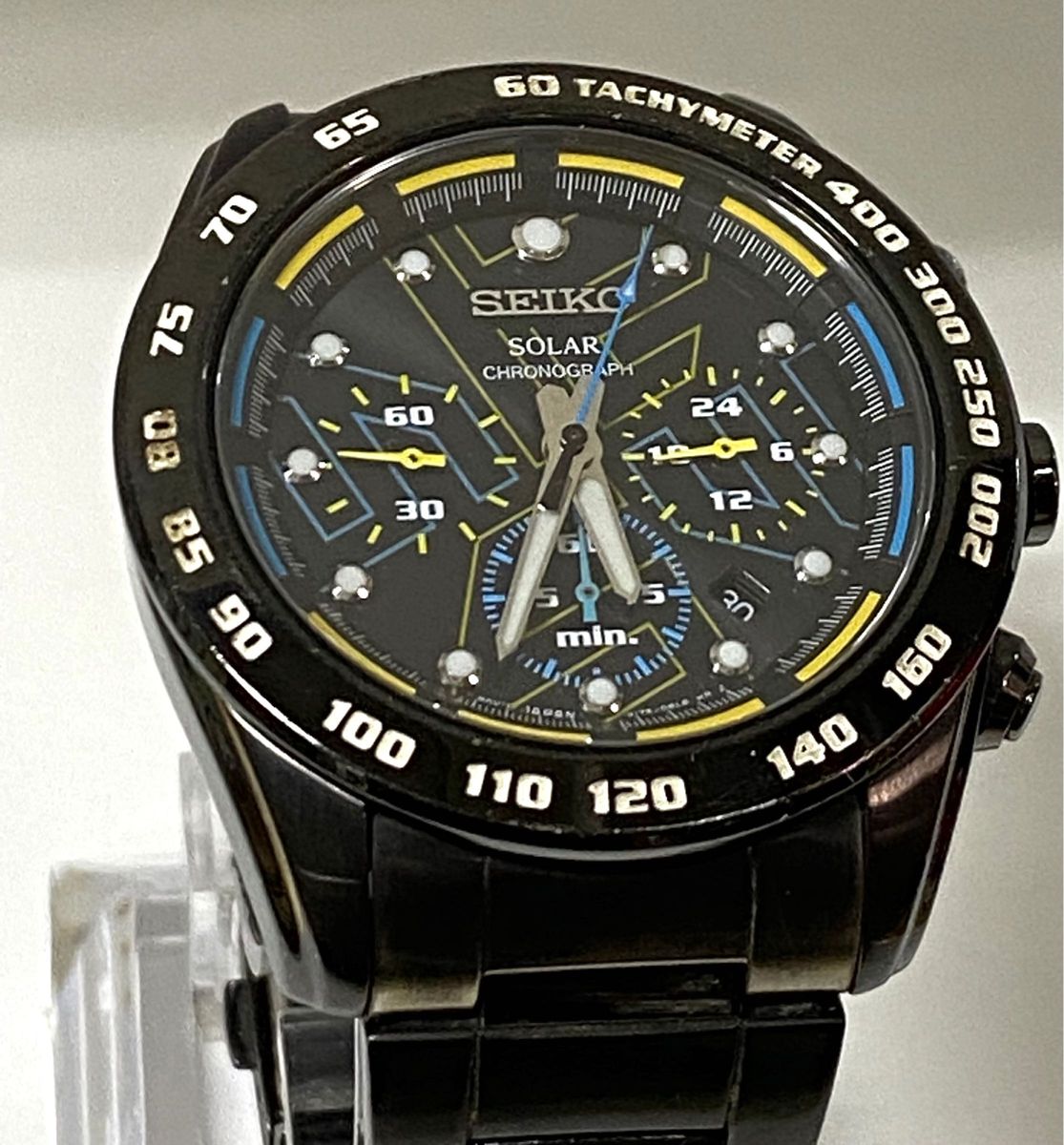 希少 SEIKO・セイコー・V175-0BC0・ソーラー腕時計・クロノ 希少 SEIKO・セイコー・V175-0BC0・ソーラー腕時計・クロノ