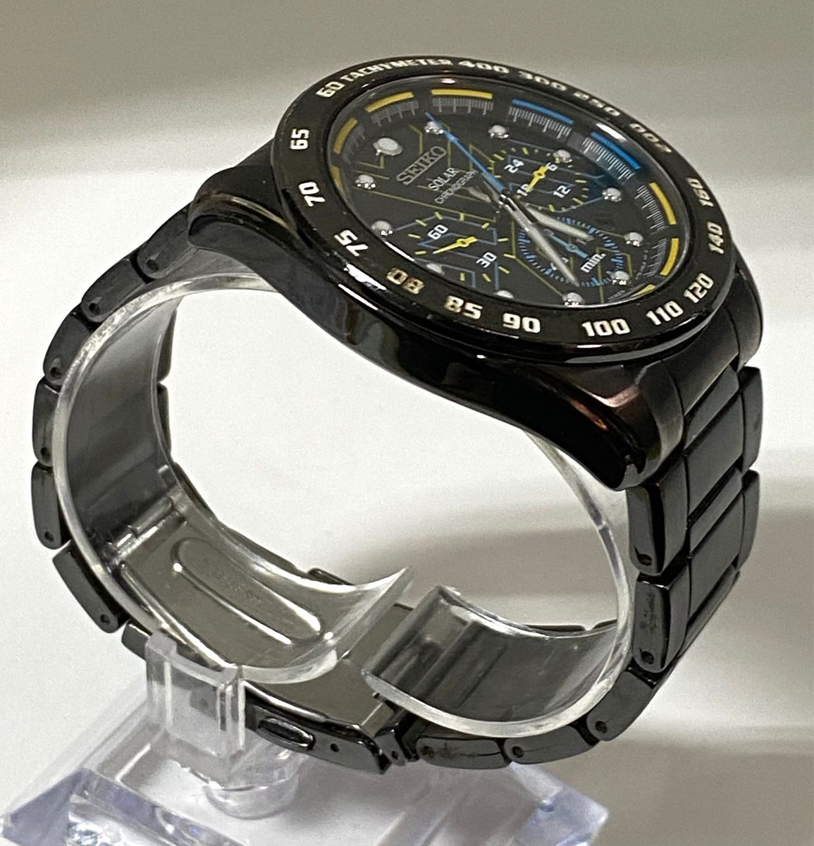 希少 SEIKO・セイコー・V175-0BC0・ソーラー腕時計・クロノ 希少 SEIKO・セイコー・V175-0BC0・ソーラー腕時計・クロノ