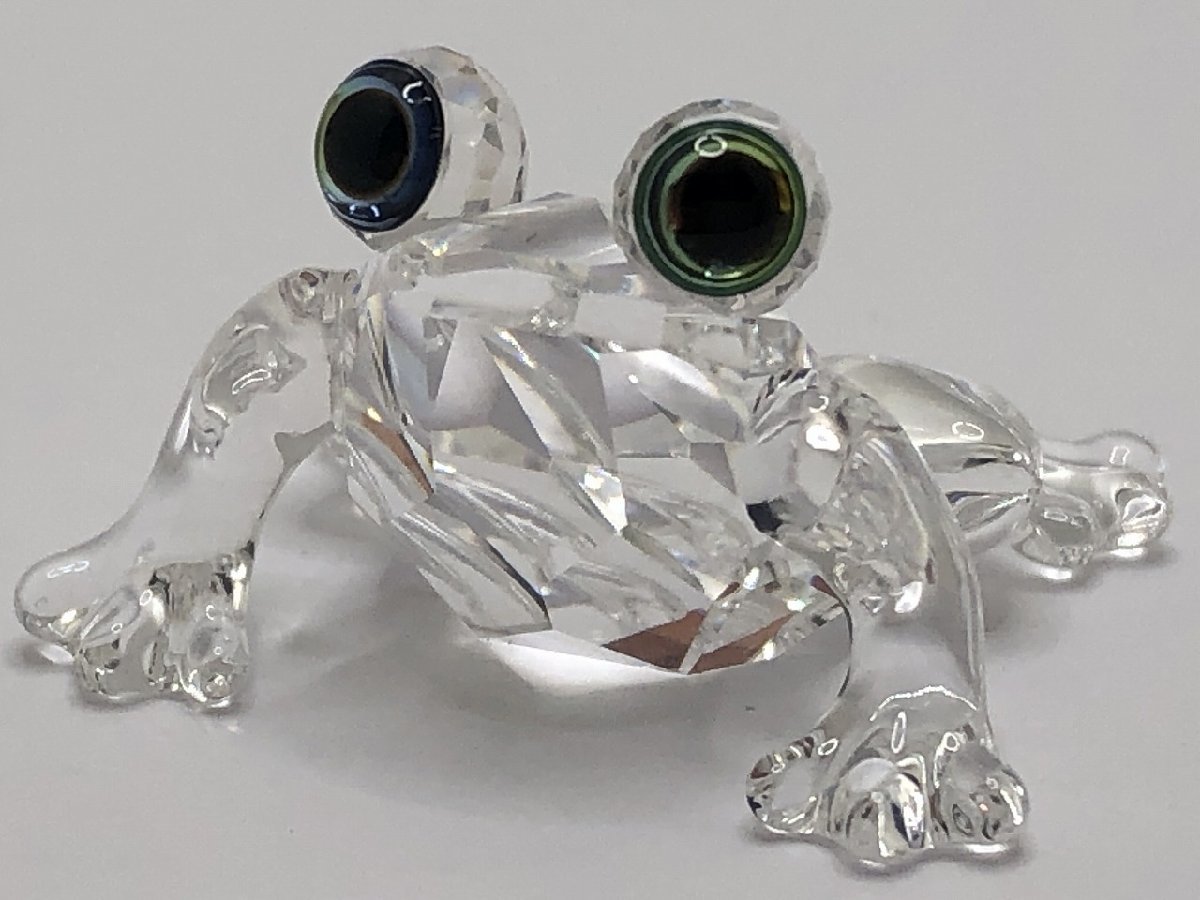 キングラム[05]SWAROVSKI[スワロフスキー] BabyFrog ベイビーフロッグ カエル 置き物 フィギュリン ★美品/箱あり★【送料無料】7661_画像2