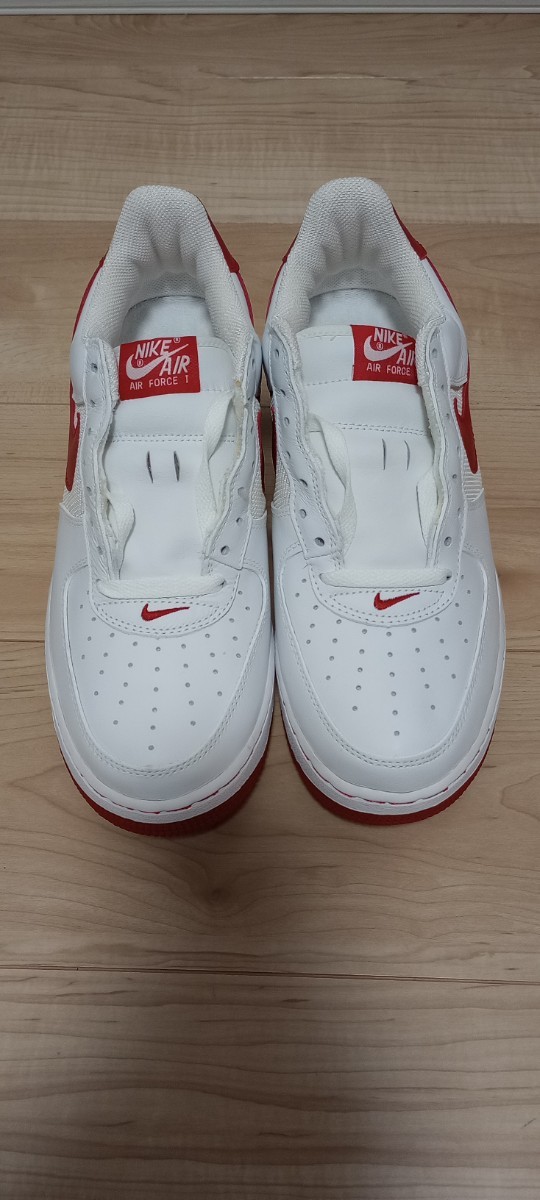 [未使用] 2003年製 NIKE AIR FORCE 1 LOW WHITE/VARSITY RED 白赤メッシュ US10 306509-161 DEAD STOCK VINTAGE デッドストック ビンテージ