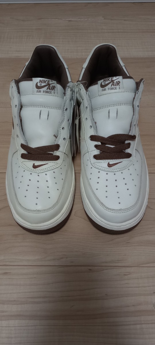 [未使用] 2004年製 WMNS NIKE AIR FORCE 1 PREMIUM SAIL/MIDIUM BROWN US12 309439-121 DEAD STOCK VINTAGE デッドストック ビンテージ_画像3