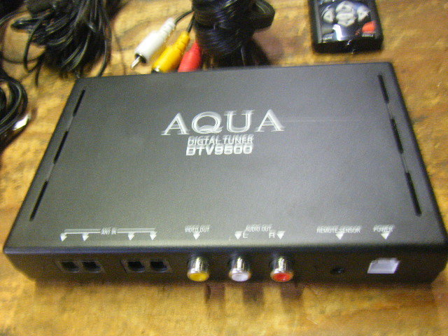 AQUA 地デジチューナー DTV9500 リモコン付_画像3