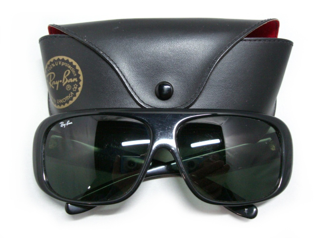 希少Vintage B&L RayBan BLAIR USA製G15 ボシュロム男性サングラス エボニ黒ブラック ブレア フルリム ビッグ フレーム ブレイアoldメンズ_画像1