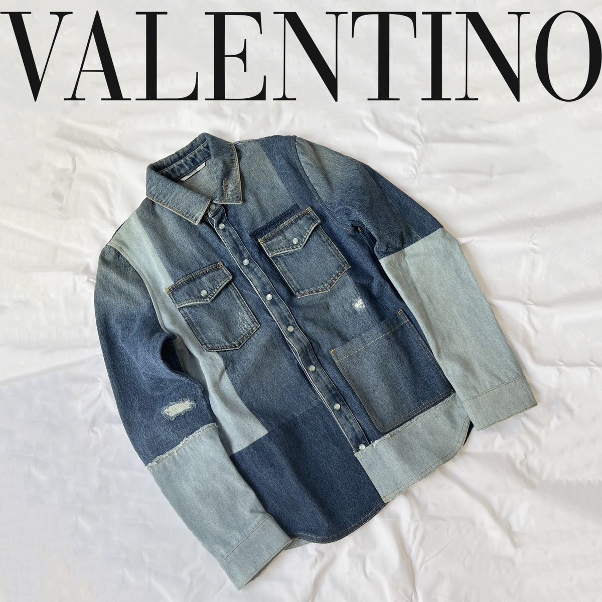 数回着用美品/国内購入正規品】VALENTINO ヴァレンティノ パッチワーク