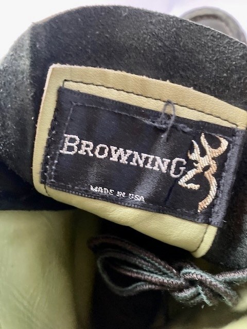 USA製 BROWNING ブローニング ハンティング シューズ　ブーツ カンガルーレザー ビンテージ 60s70s80s_画像3