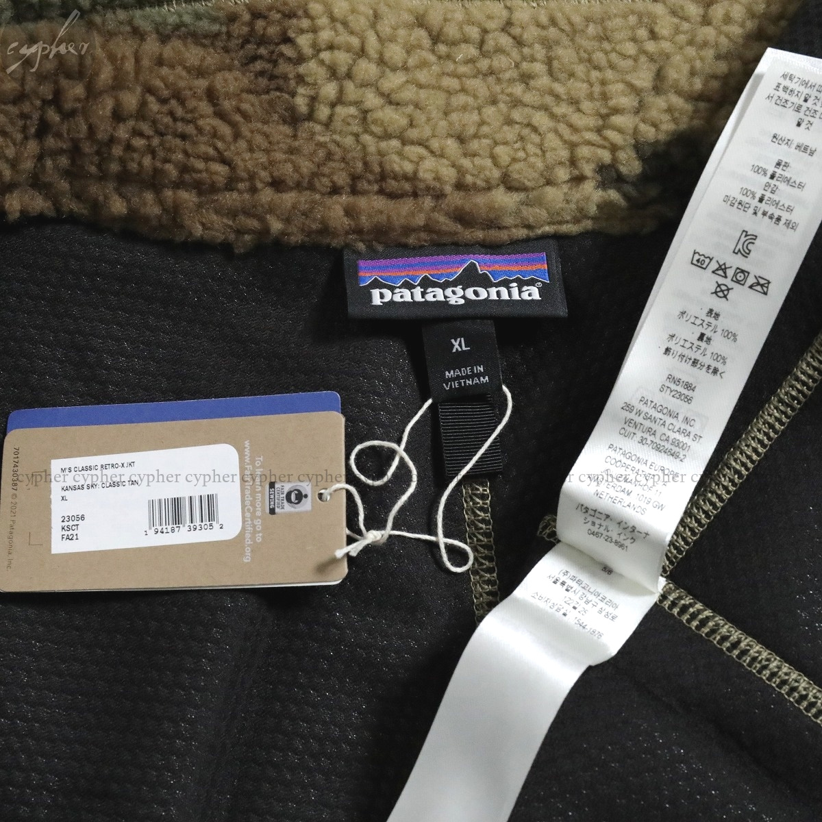 XL 新品 21AW Patagonia Mens Classic Retro-X Jacket KSCT 迷彩 パタゴニア レトロX ジャケット カモフラ フリース カーディガン ブルゾン_画像4