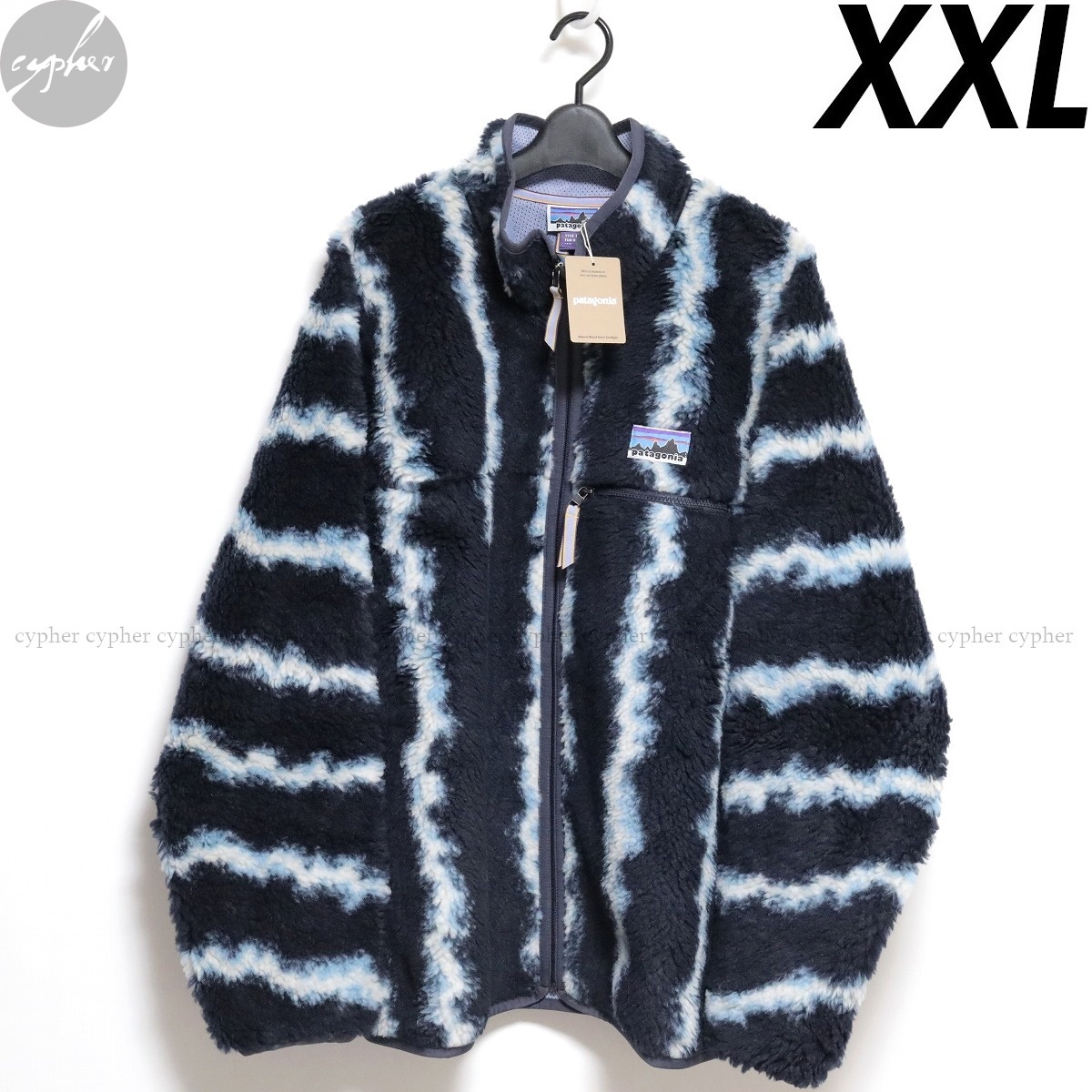 XXL 新品 23AW パタゴニア 50周年記念 ナチュラル ブレンド レトロ カーディガン サンダー ピッチブルー レトロX ジャケット フリース_画像1