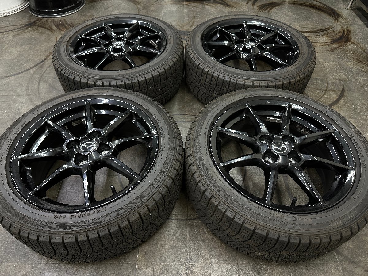 【バリ山スタッドレス】MAZDA マツダ ND ロードスター 純正 195/50R16 ダンロップ WM03 ウィンターマックス 2020年製_画像3