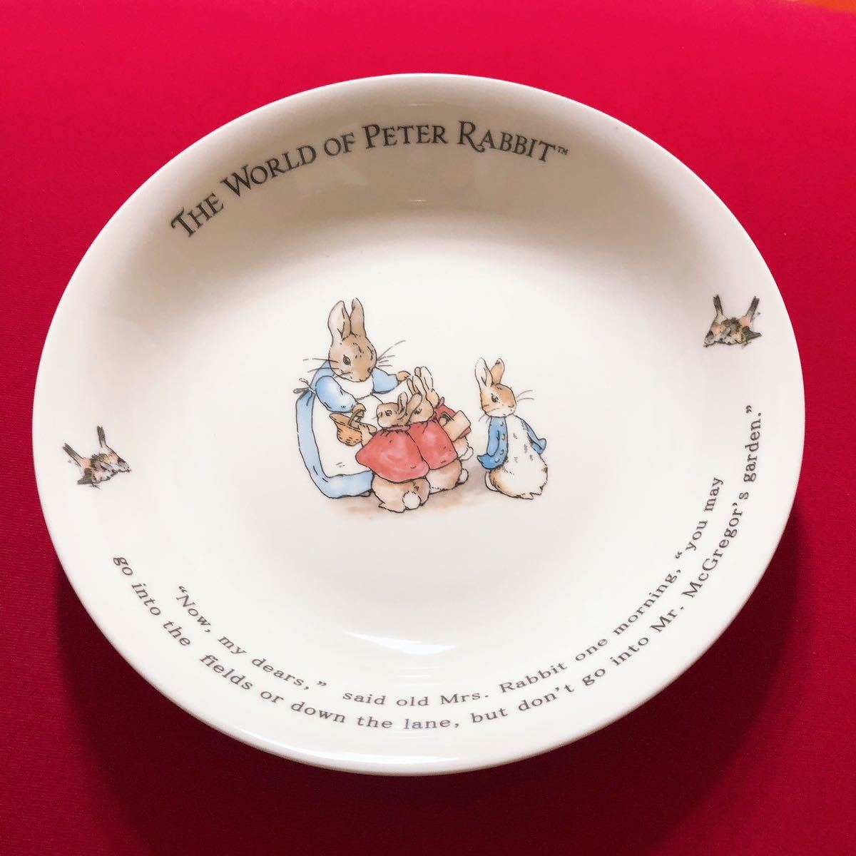 新品 未使用 ピーターラビット PETER RABBIT パスタカレー皿 2枚セット_画像2